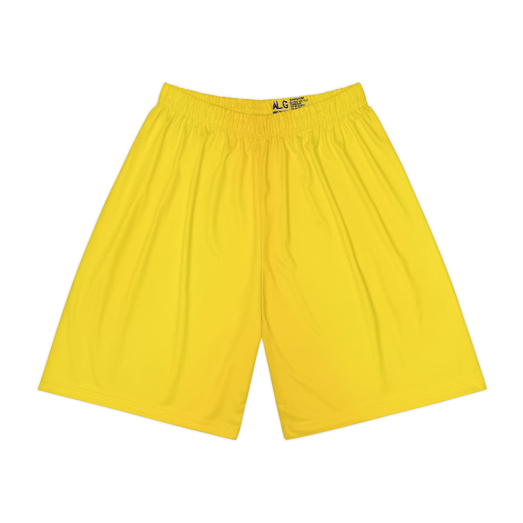 Yellow Athletic Sports Shorts – Men’s Lightweight Gym & Running Shorts