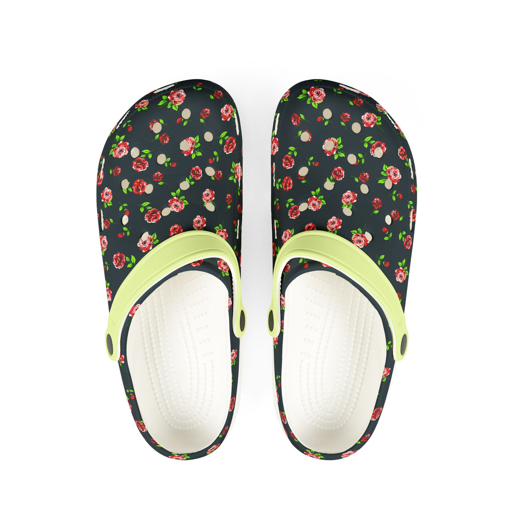 Floral Foam Clogs — Lightweight Garden Slip‑Ons with Rose Print