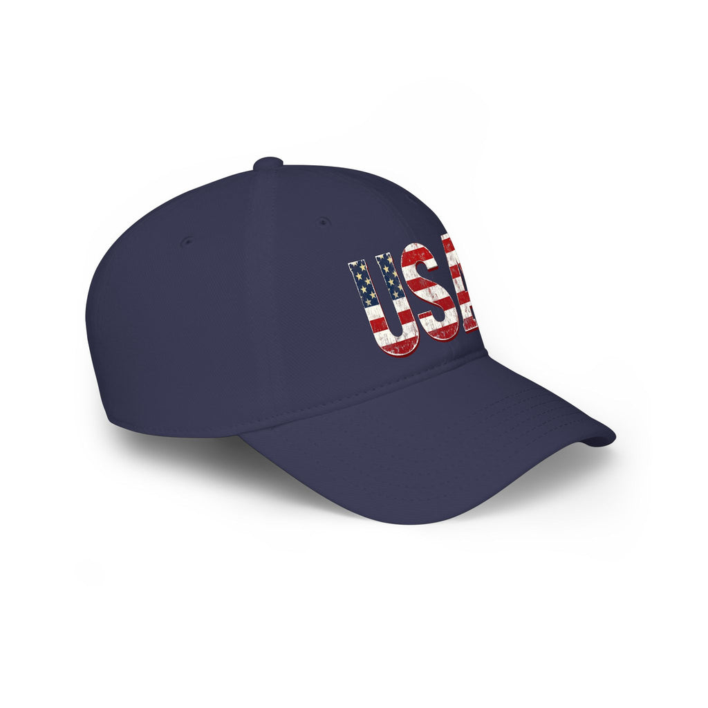 USA Flag Baseball Cap — Patriotic Low Profile Hat for 4th of July & Everyday Wear
