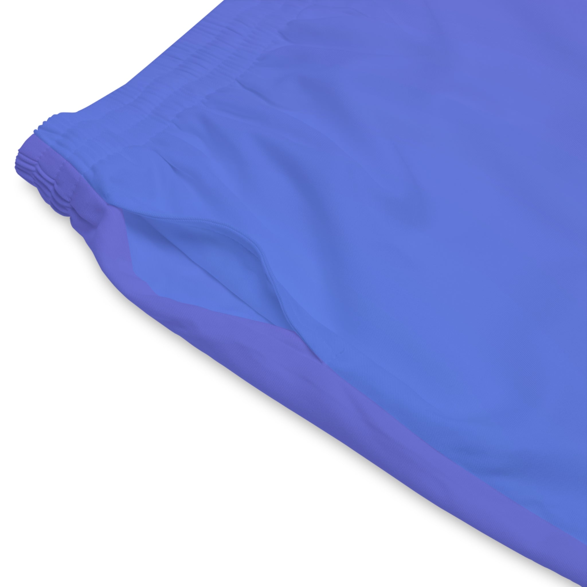 Men's Gradient Blue Beach Shorts - Elastic Swim Trunks