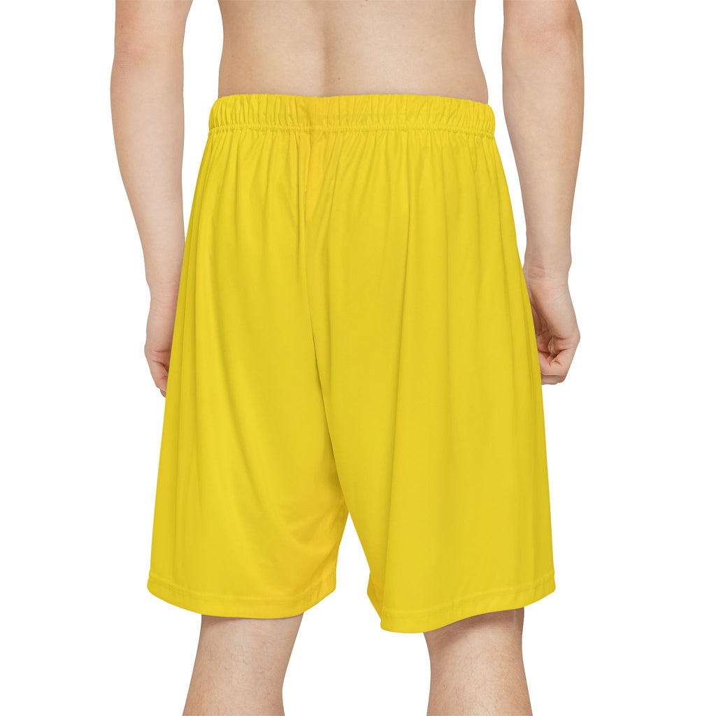 Yellow Athletic Sports Shorts – Men’s Lightweight Gym & Running Shorts