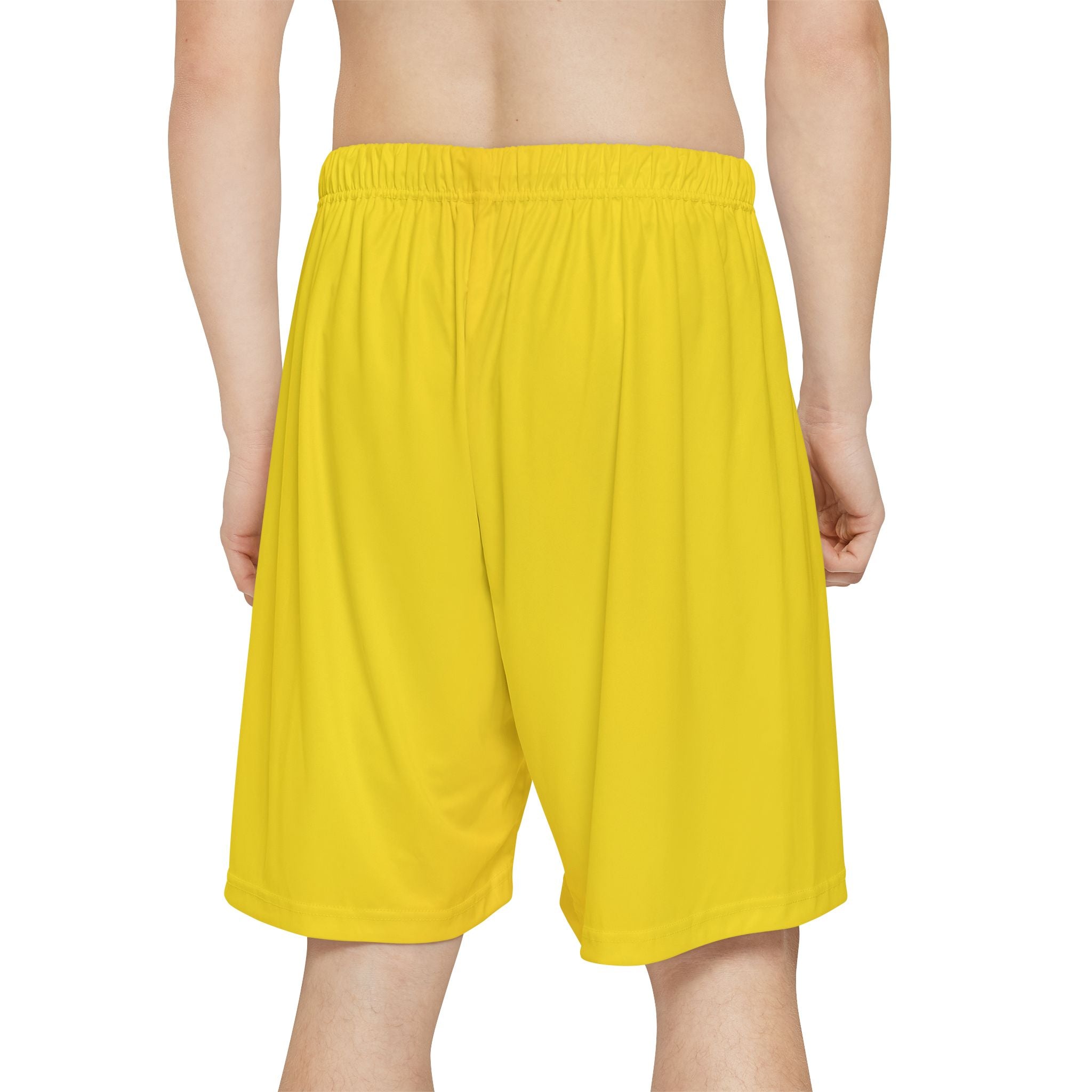 Yellow Athletic Sports Shorts – Men’s Lightweight Gym & Running Shorts