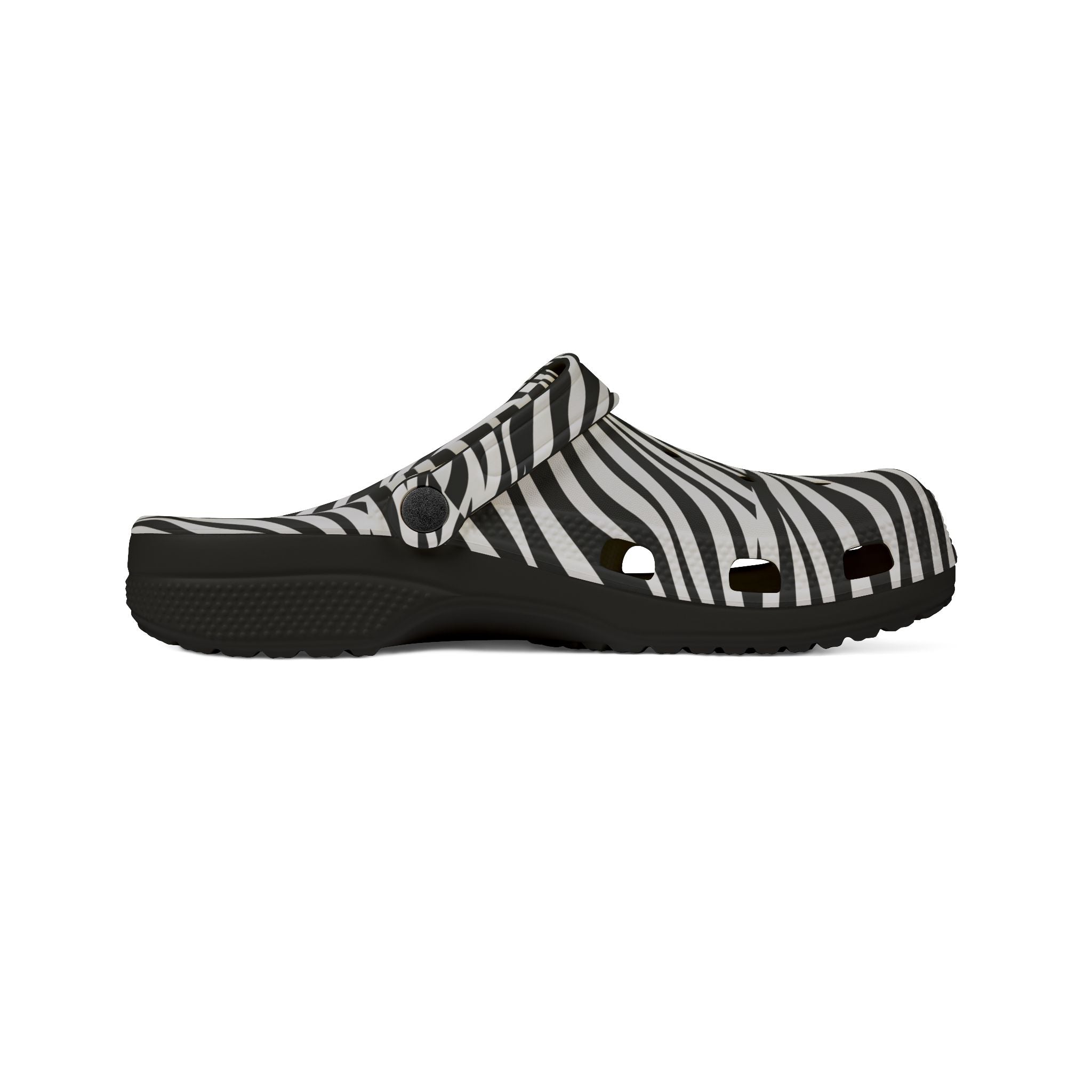 Zebra Print EVA Foam Clogs — Lightweight Slip-On Sandal