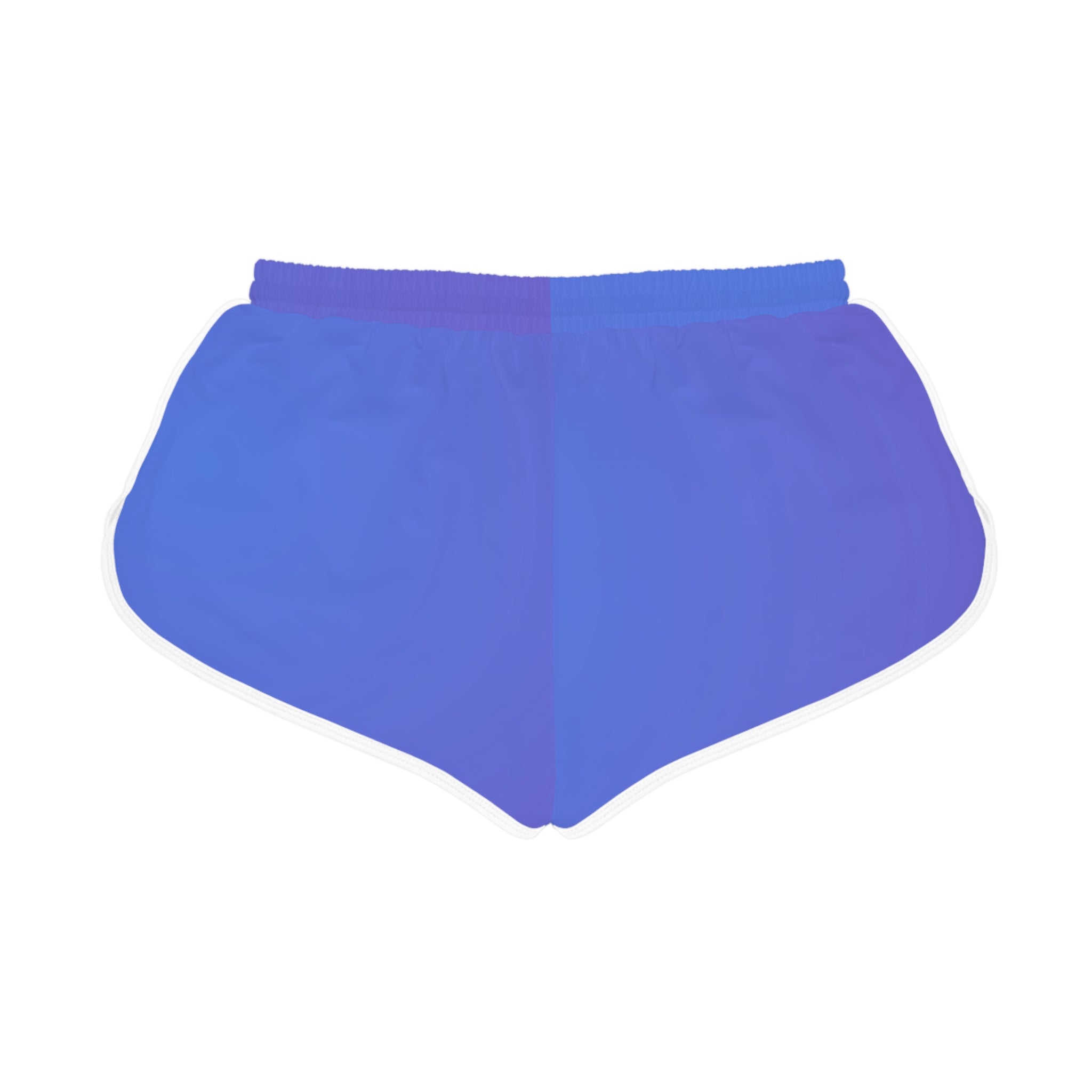 Blue Ombre Women’s Relaxed Shorts — Casual Beach & Lounge Running Shorts