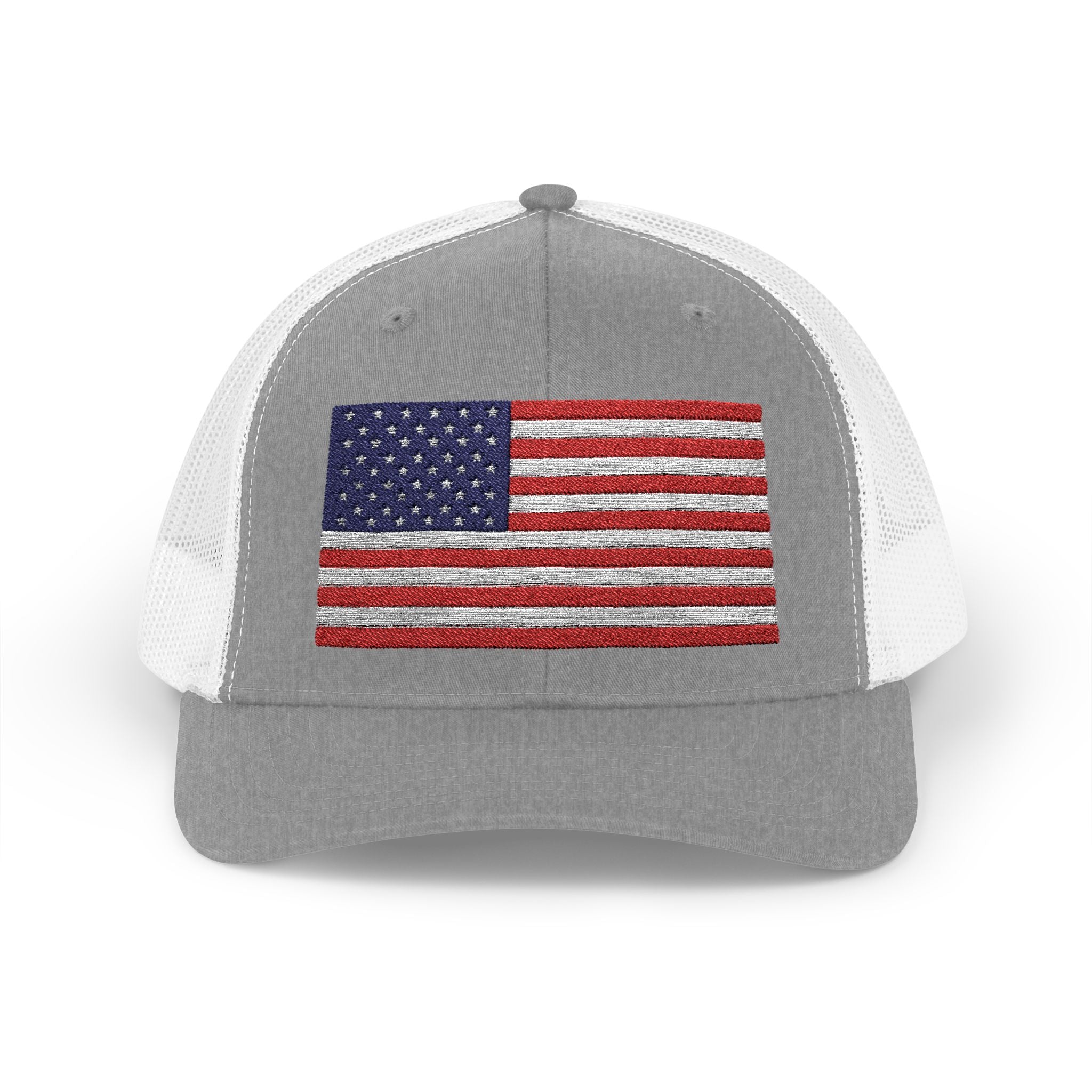 American Flag Trucker Cap — Sparkle Sequin USA Snapback