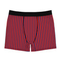 Striped Red & Navy Boxer Briefs — Men's Stretch Boxer Briefs