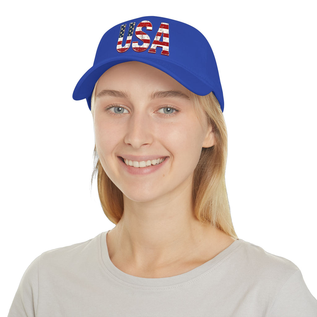 USA Flag Baseball Cap — Patriotic Low Profile Hat for 4th of July & Everyday Wear