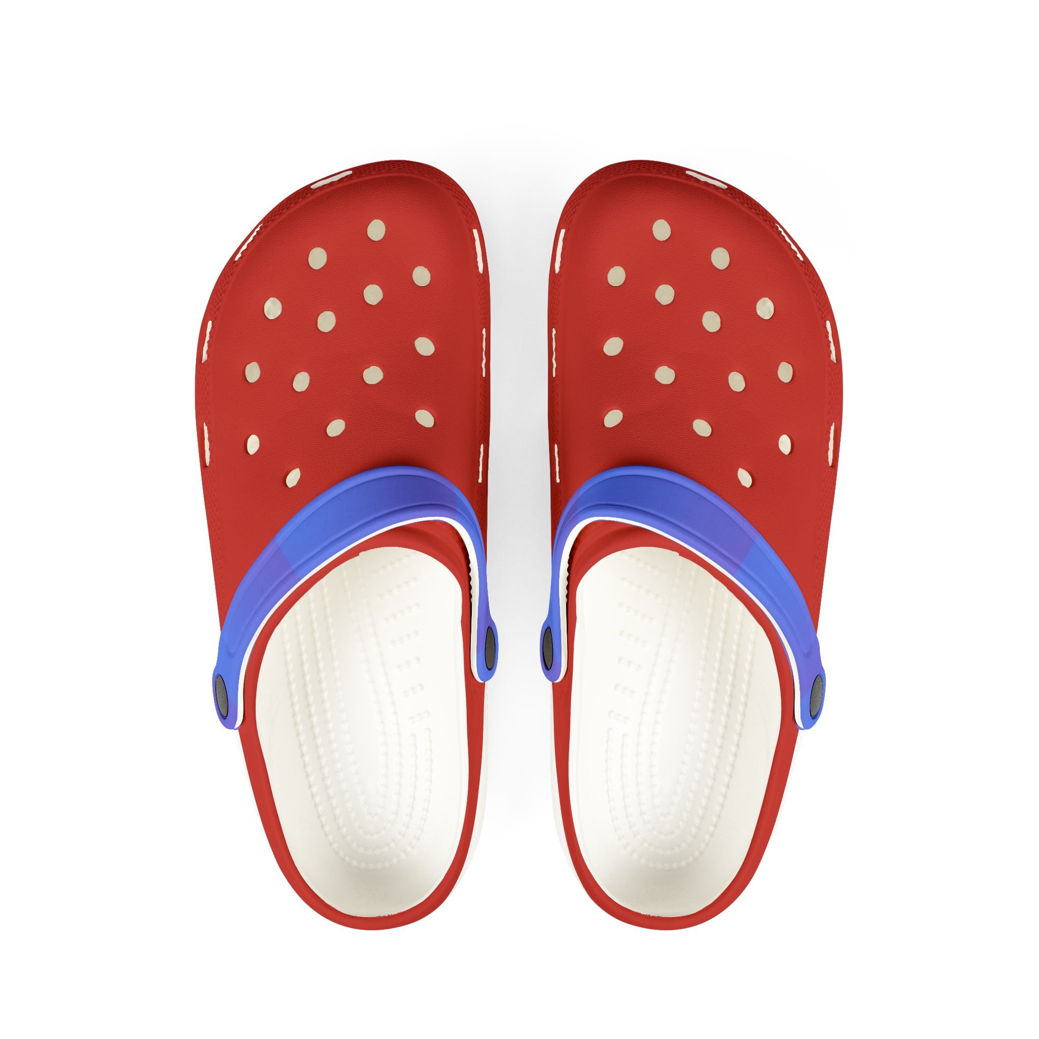 Red EVA Foam Clogs — Lightweight Slip-On Garden & Beach Shoes