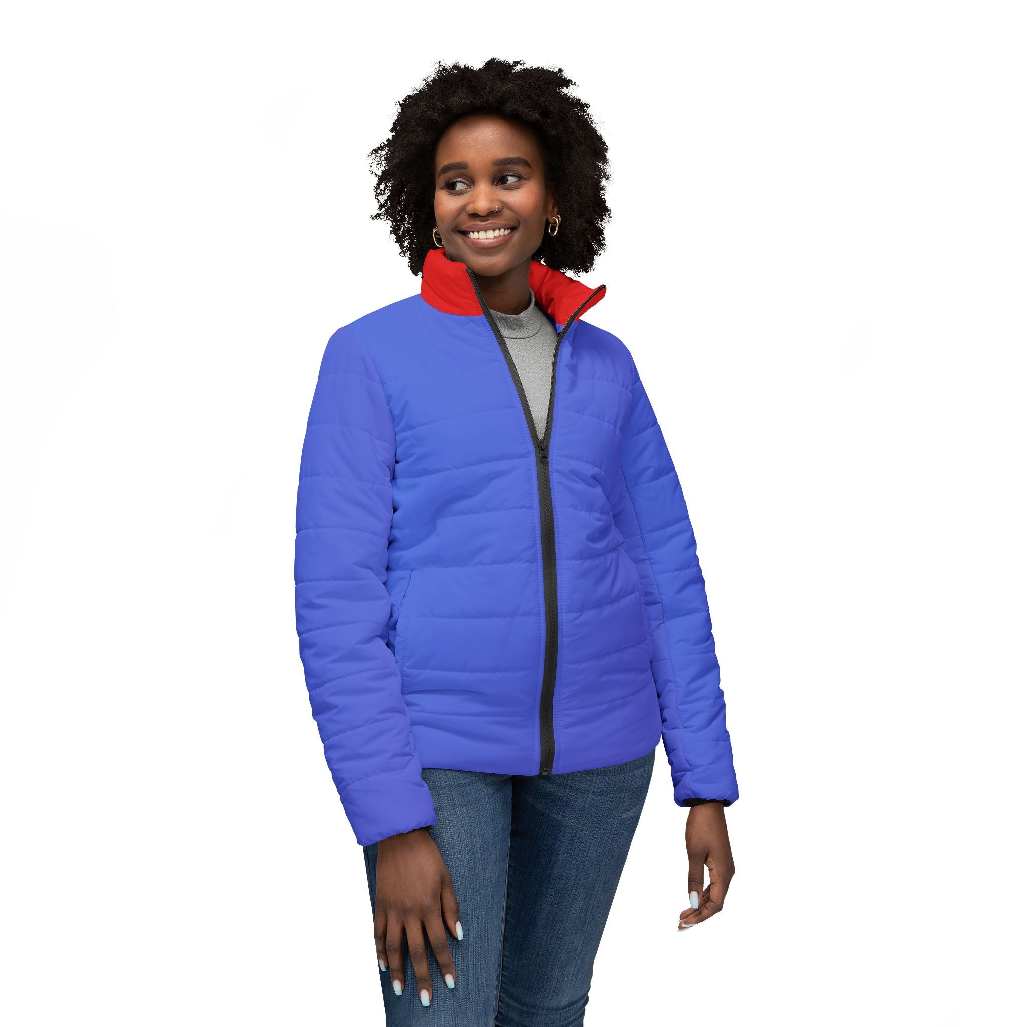 Women’s Puffer Jacket — Lightweight Quilted Cold-Weather Coat