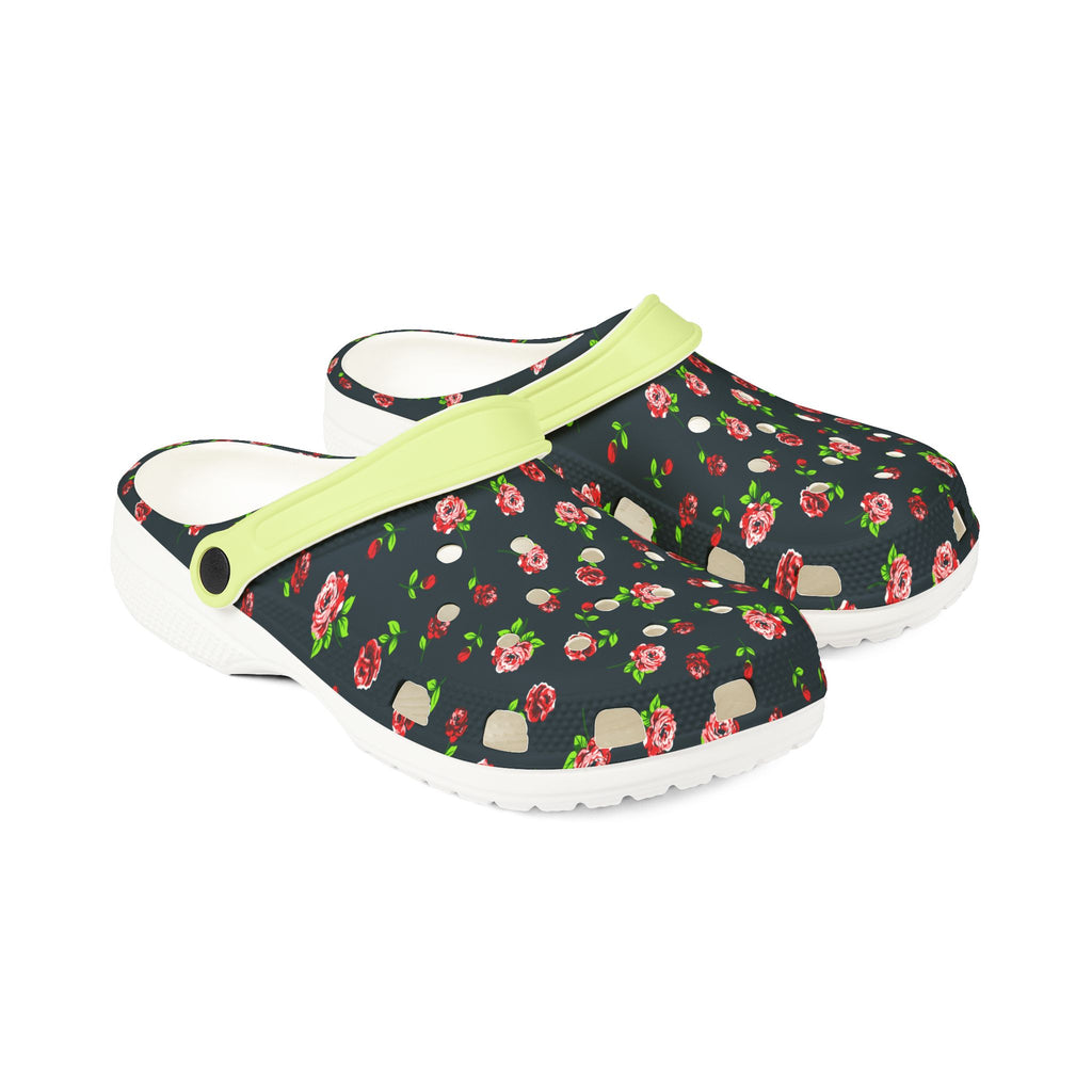 Floral Foam Clogs — Lightweight Garden Slip‑Ons with Rose Print