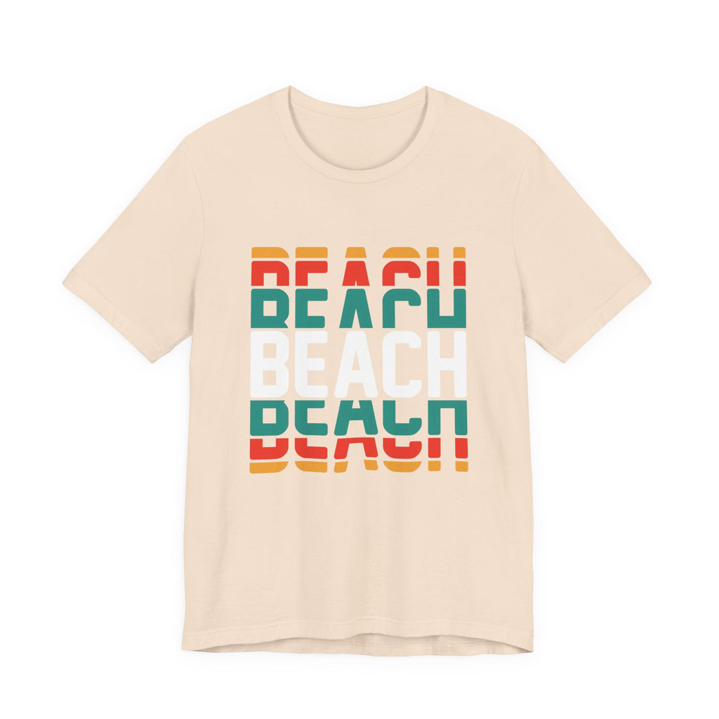 Retro Vintage Beach Tee | Beach Text Graphic T-Shirt