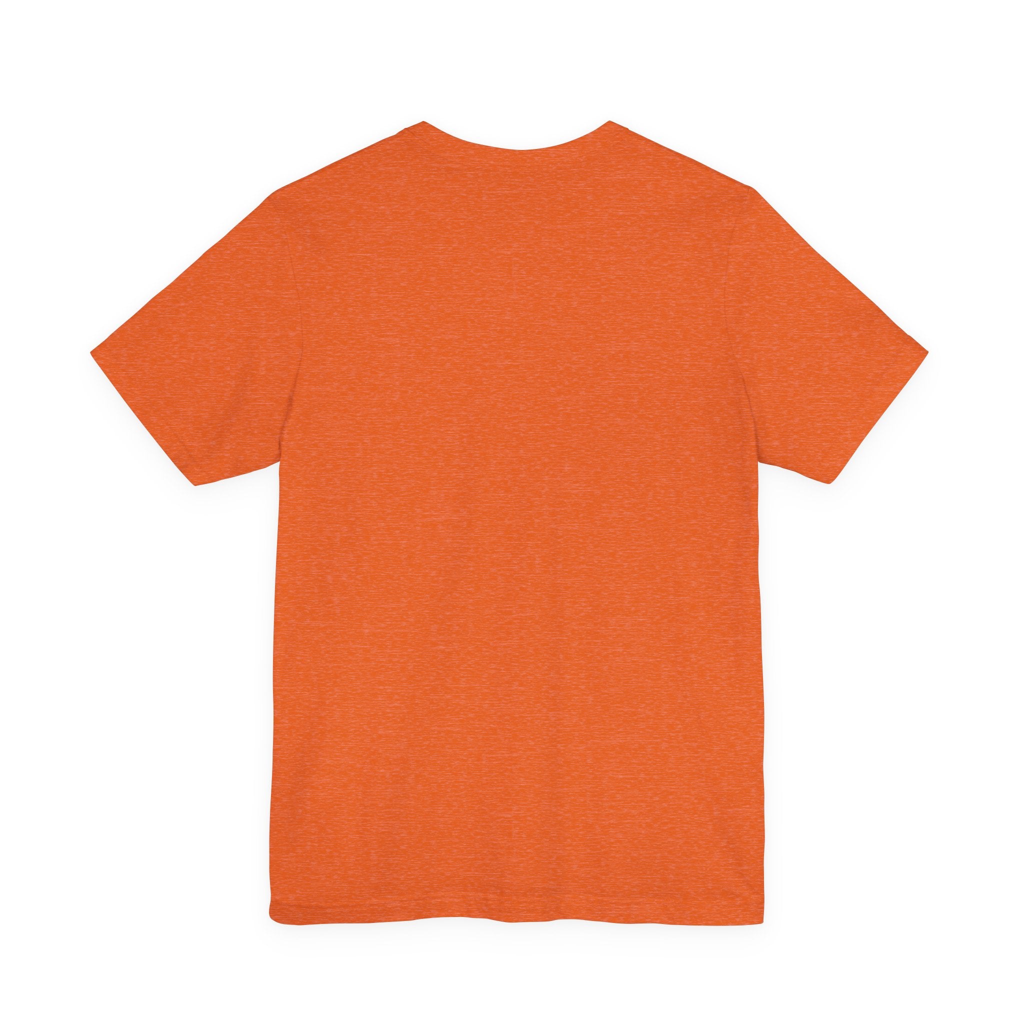 Orange t-shirt on a white background