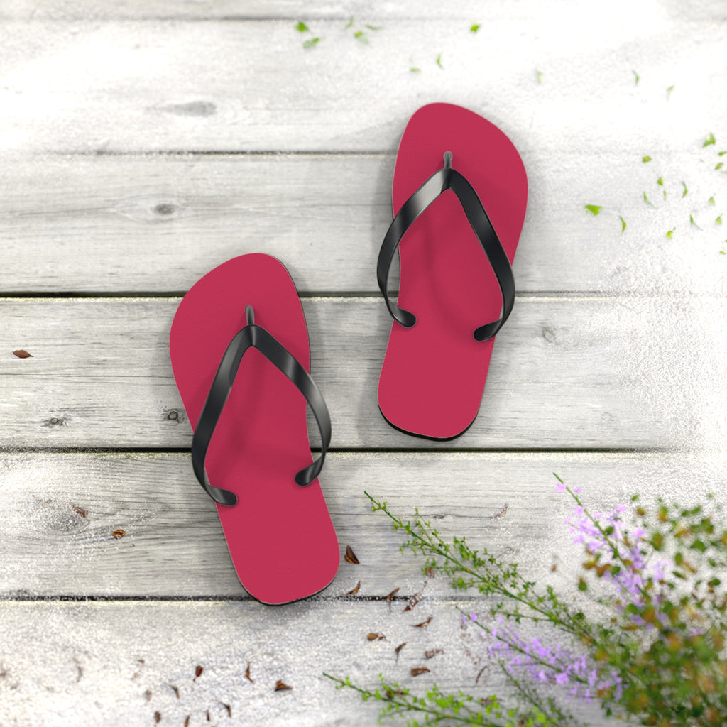 Raspberry Magenta Flip Flops – Lightweight Beach Sandals