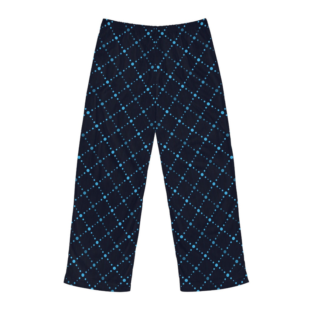 Men's Navy Blue Argyle Pajama Pants — Cozy Lounge Sleepwear