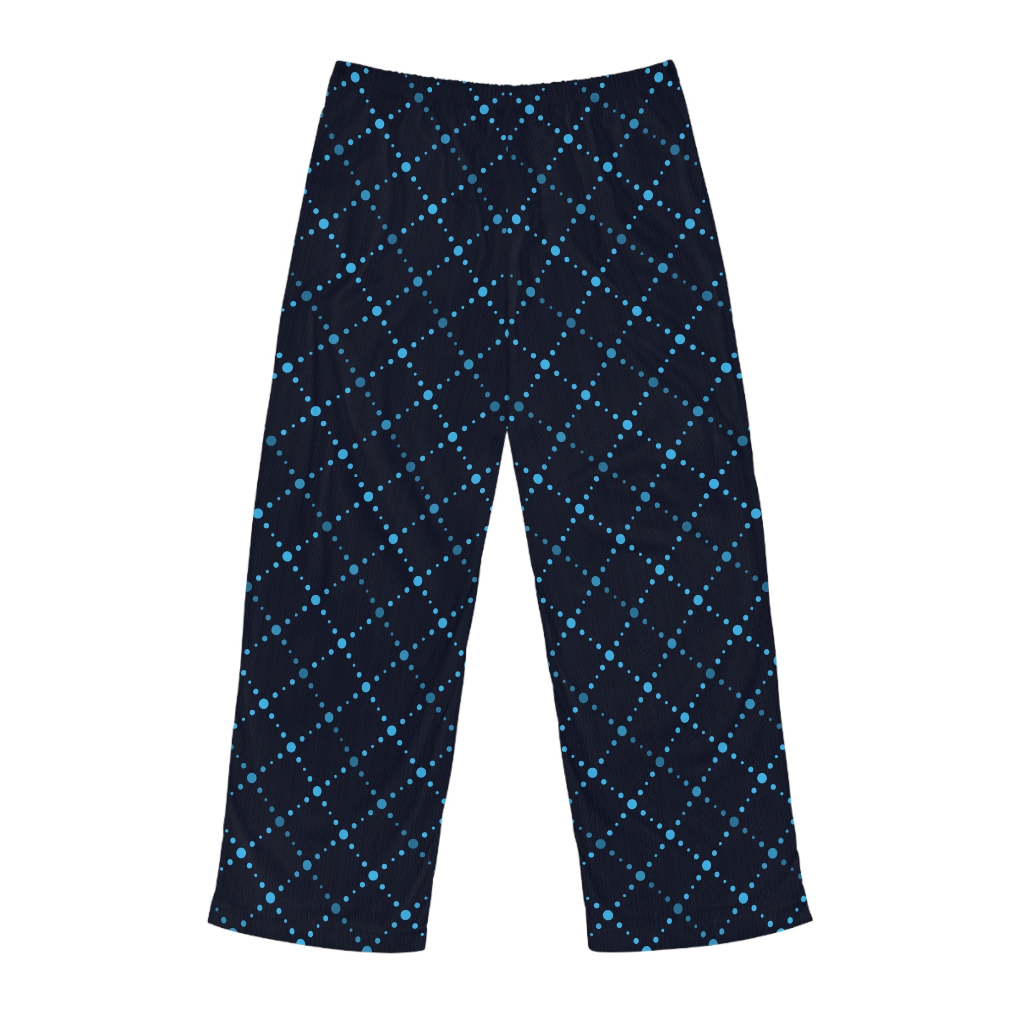 Men's Navy Blue Argyle Pajama Pants — Cozy Lounge Sleepwear