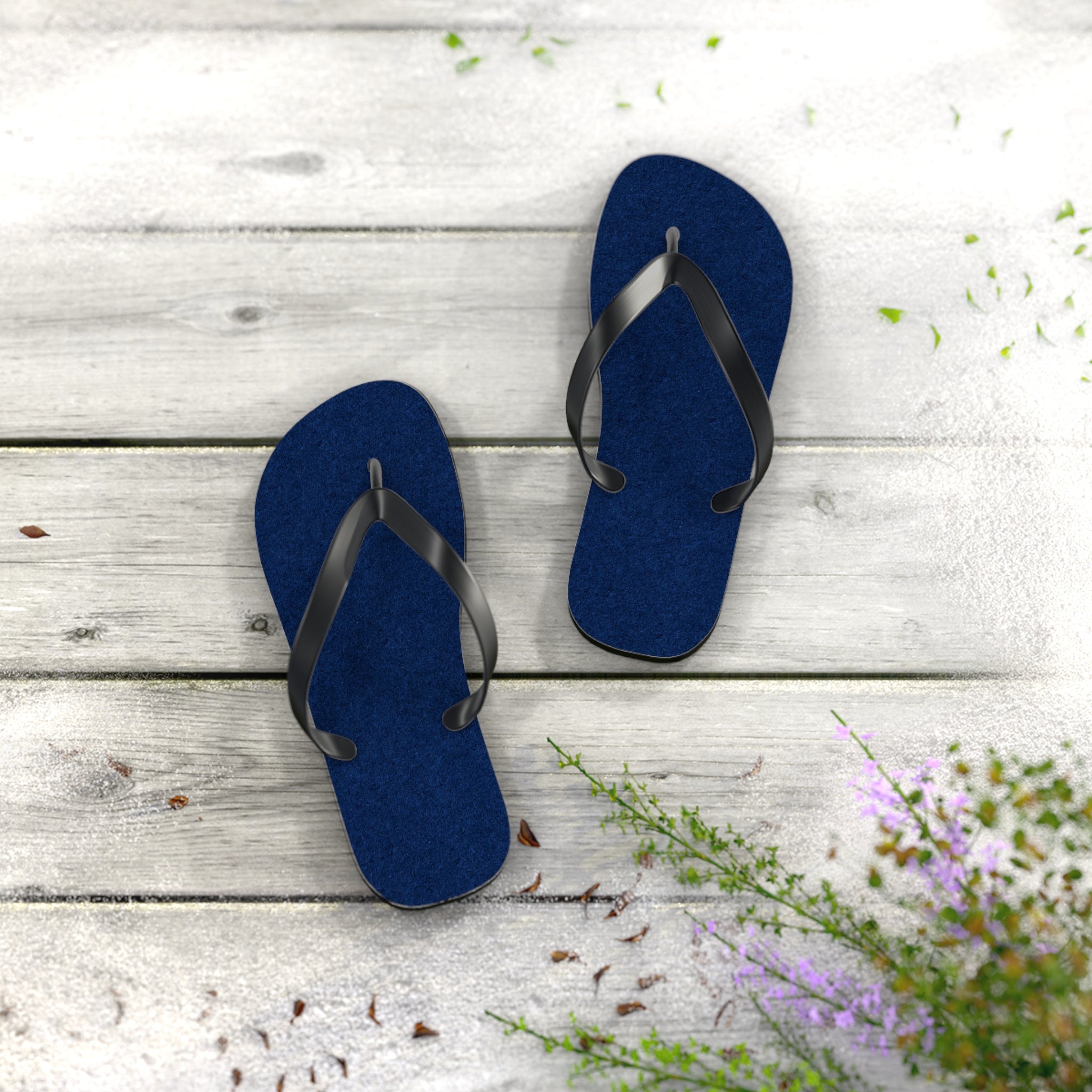 Navy Beach Flip Flops – Lightweight Summer Sandals