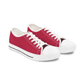 Classic Raspberry Magenta Low-Top Sneakers — Women's Casual Canvas Shoes