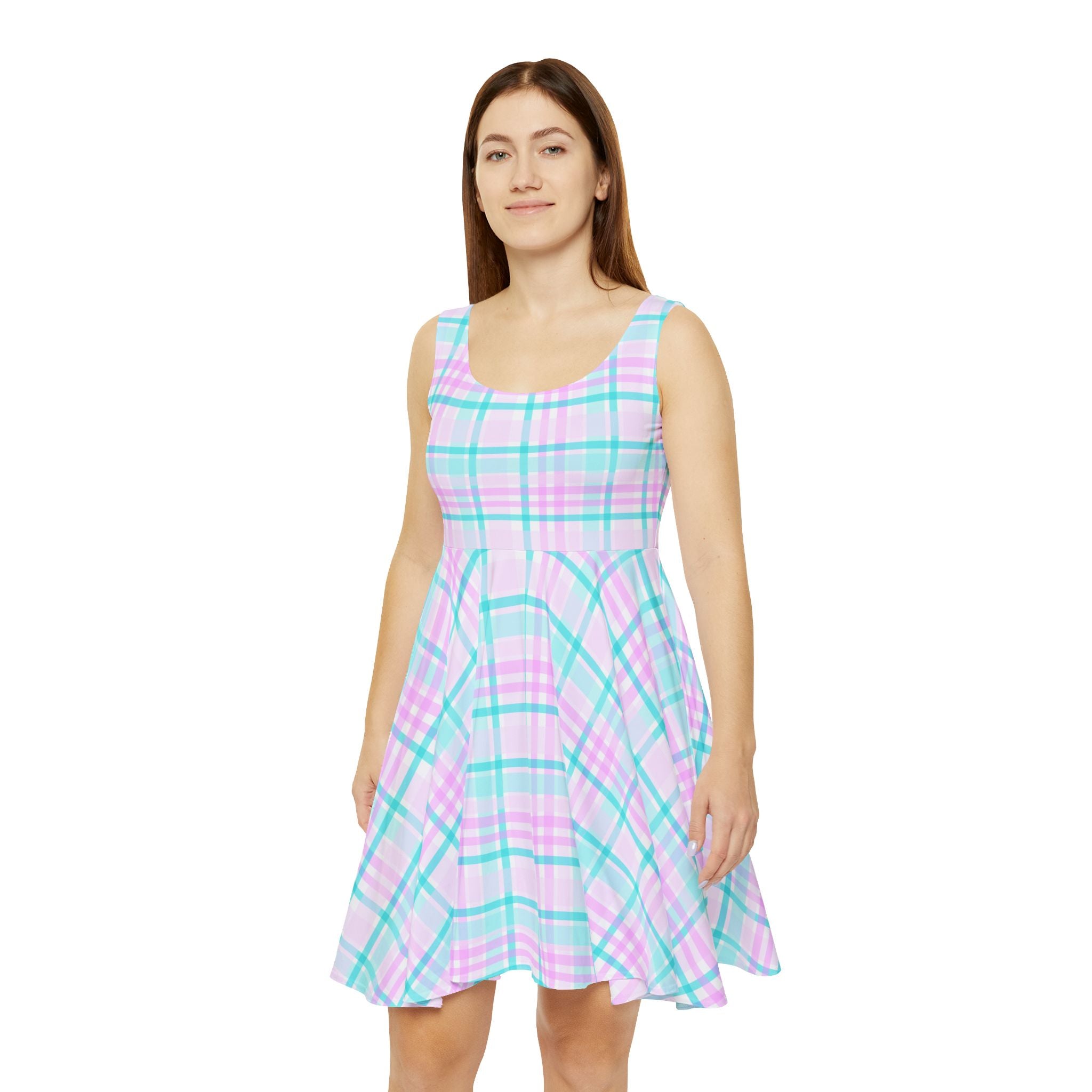 Pastel Plaid Summer Dress