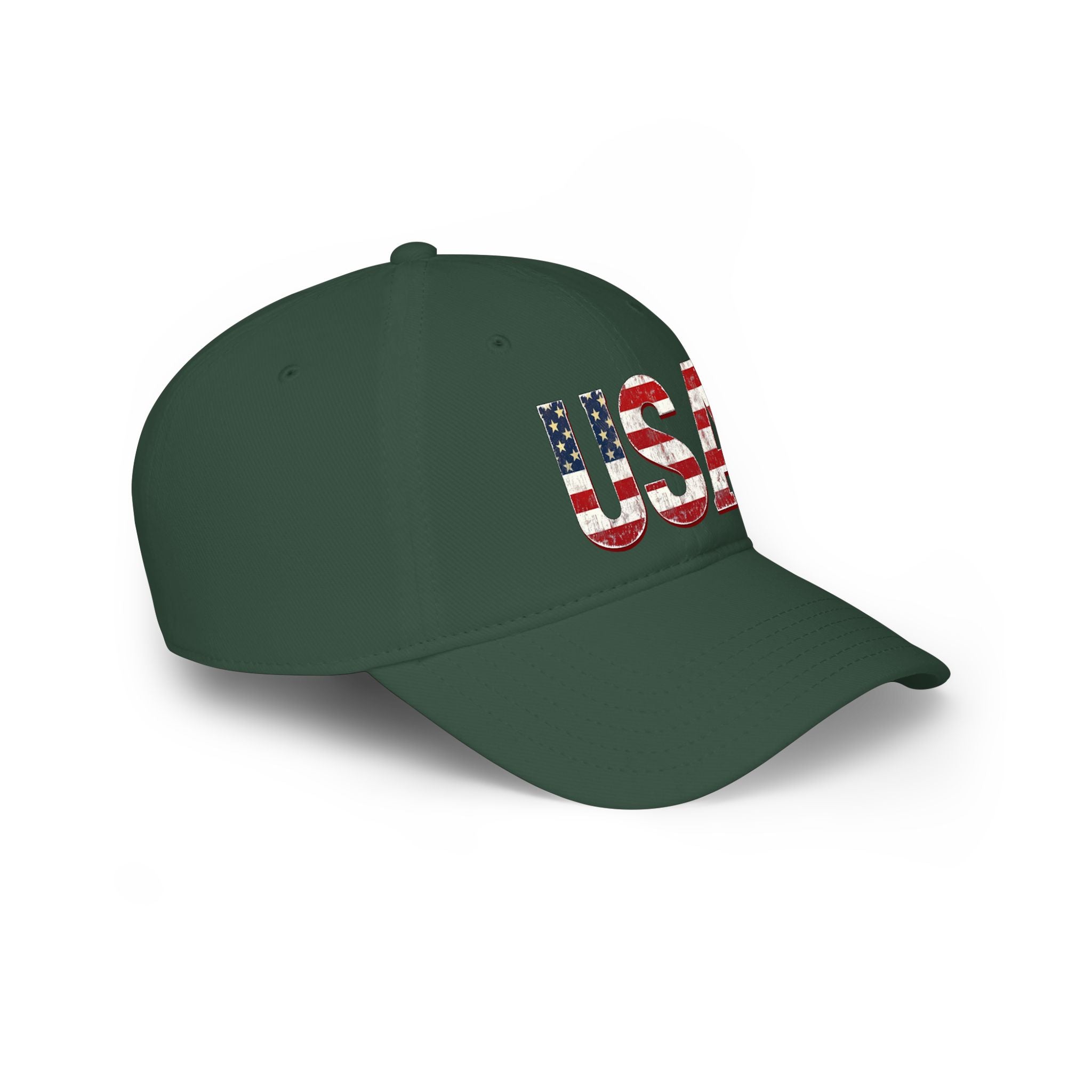 USA Flag Baseball Cap — Patriotic Low Profile Hat for 4th of July & Everyday Wear