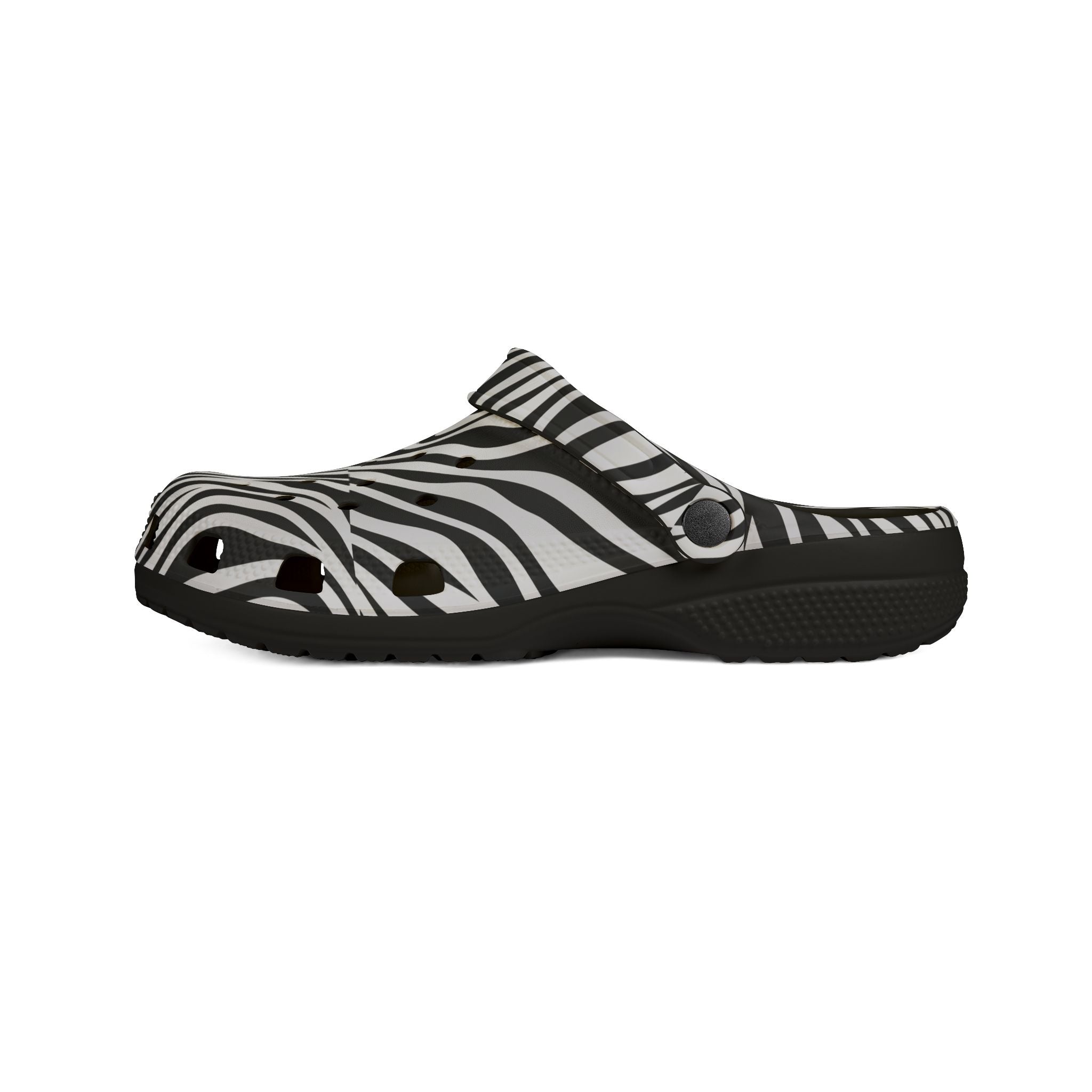 Zebra Print EVA Foam Clogs — Lightweight Slip-On Sandal