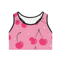 Cherry Graphic Sports Bra