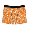 Autumn Leaf Pattern Boxer Briefs — Orange Fall Foliage Men’s Underwear