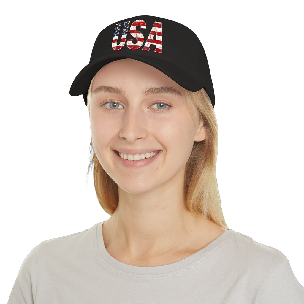 USA Flag Baseball Cap — Patriotic Low Profile Hat for 4th of July & Everyday Wear