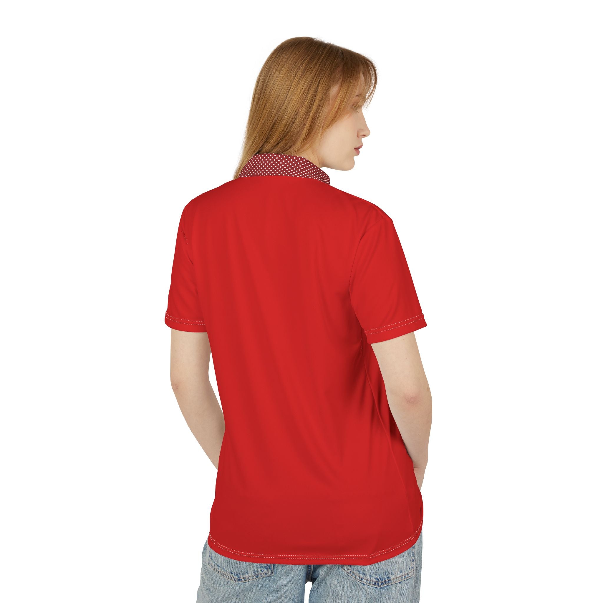 Red Polo Shirt — Classic Short-Sleeve Collared Tee