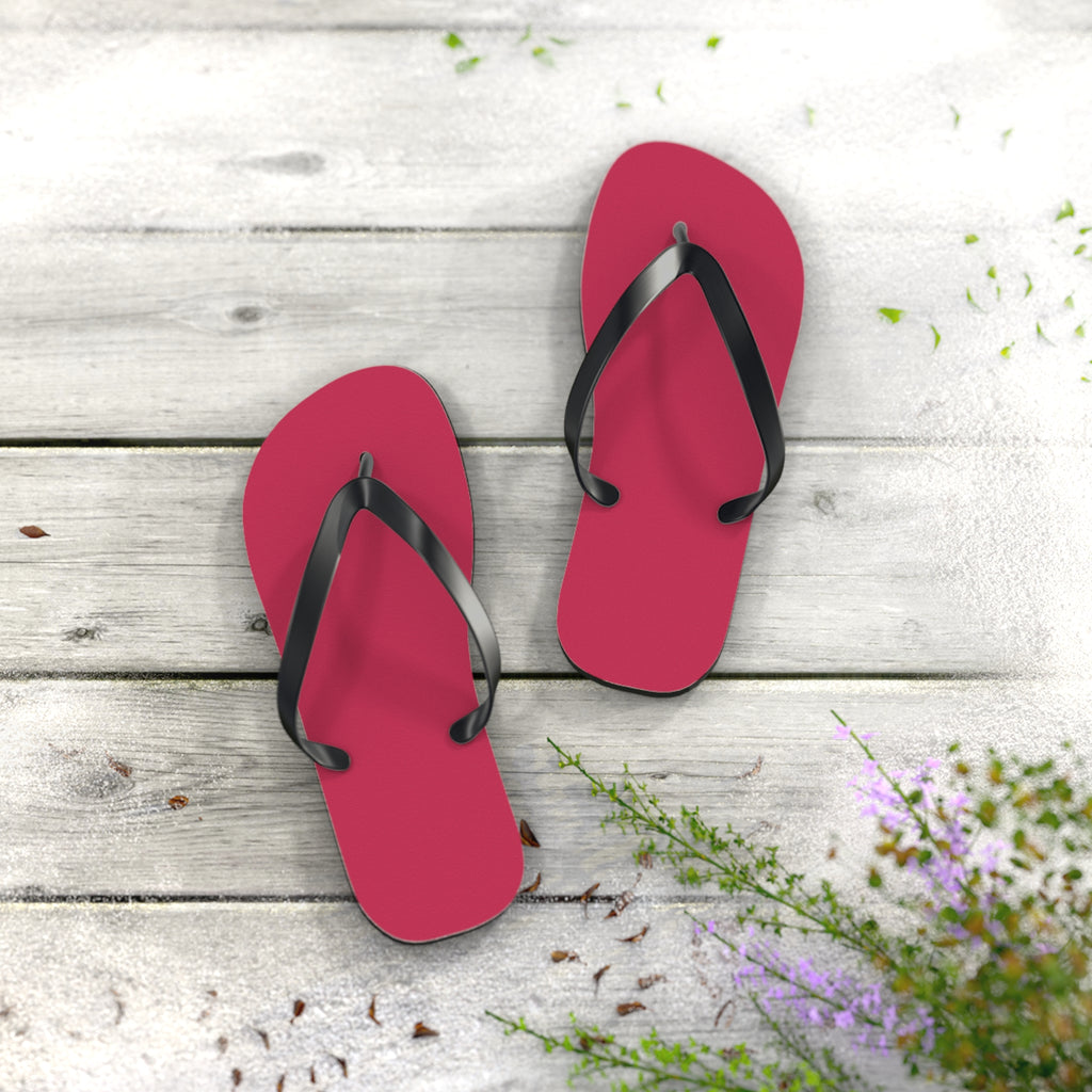 Raspberry Magenta Flip Flops – Lightweight Beach Sandals