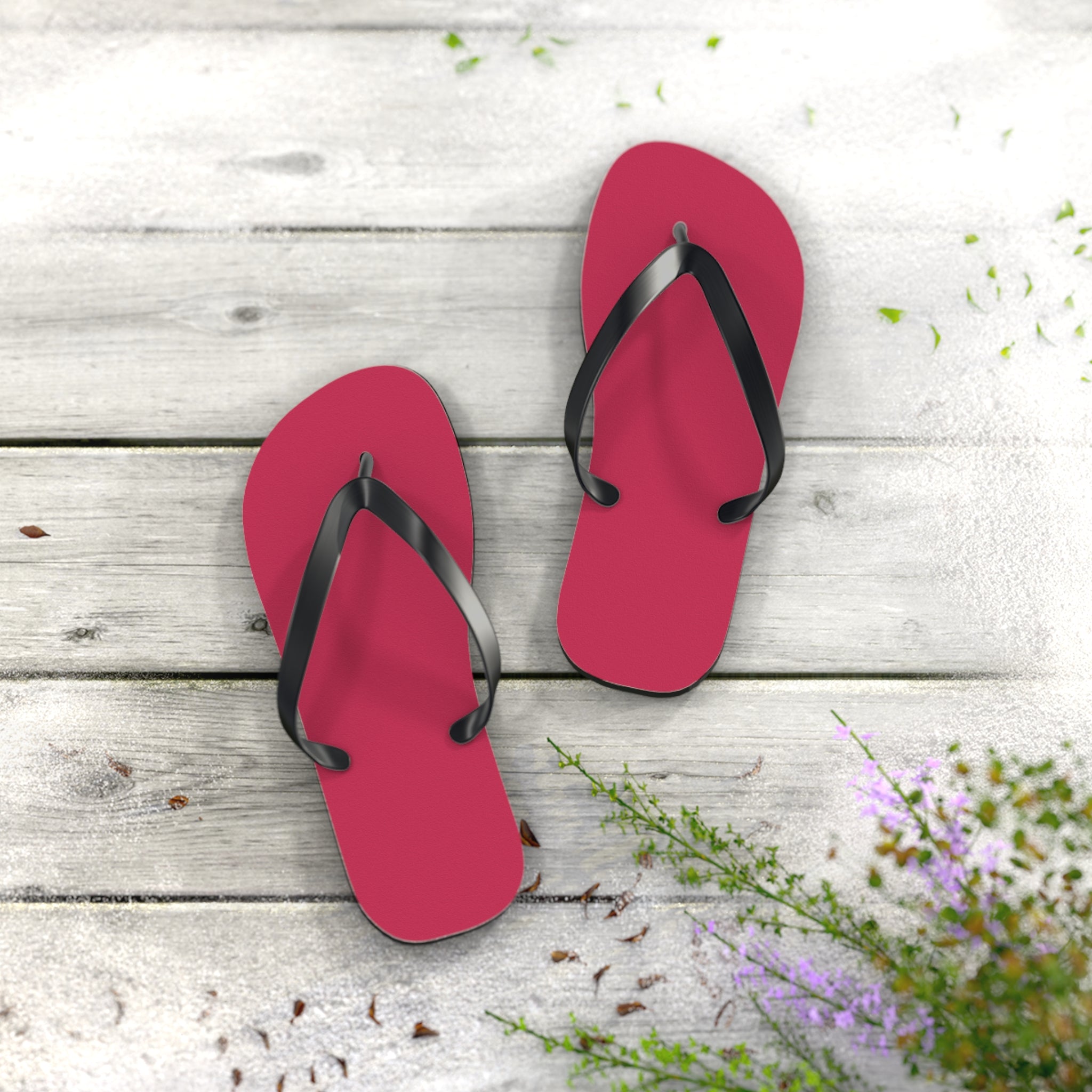 Raspberry Magenta Flip Flops – Lightweight Beach Sandals