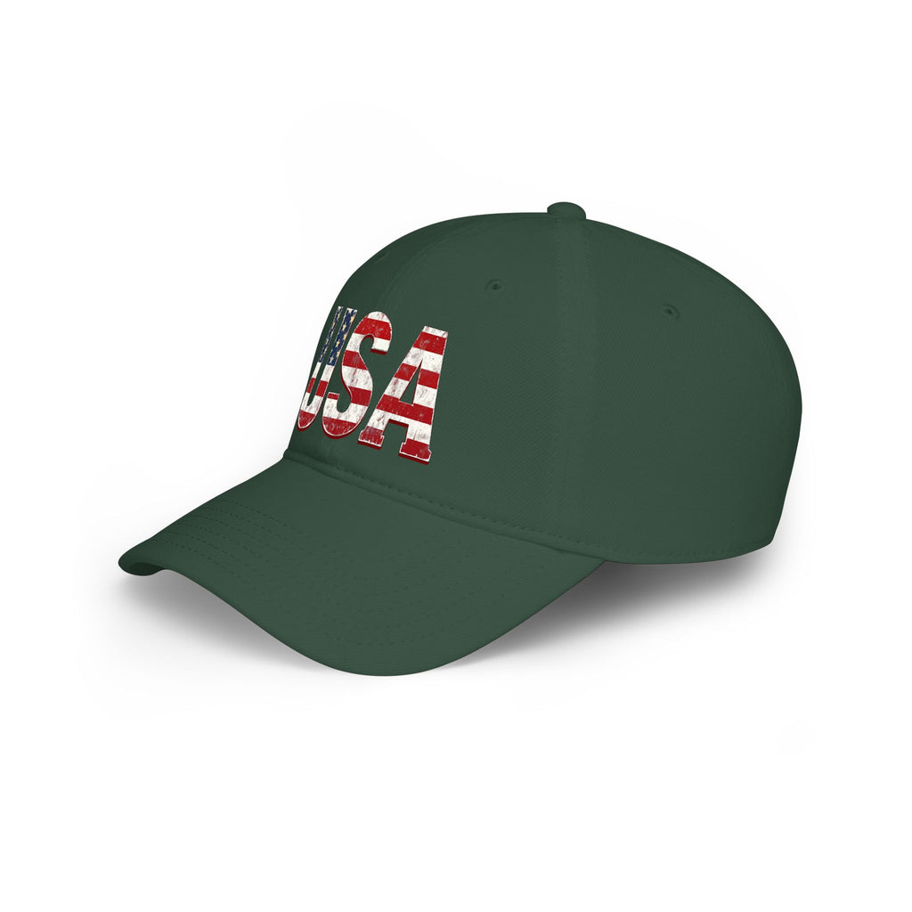 USA Flag Baseball Cap — Patriotic Low Profile Hat for 4th of July & Everyday Wear