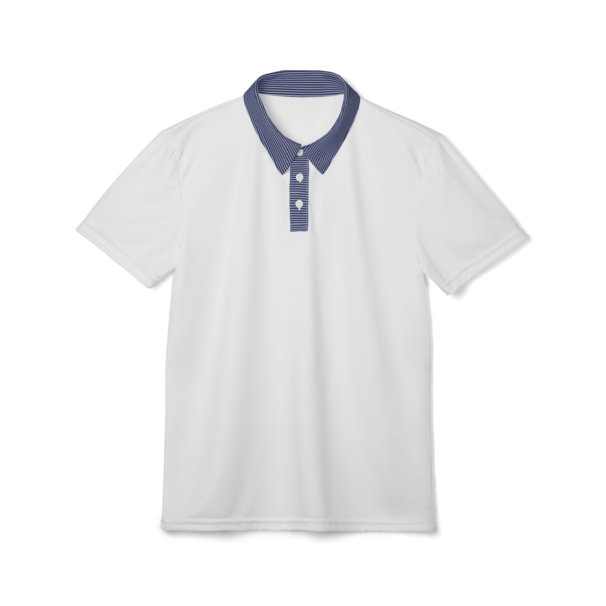 Striped Collar Polo Shirt — Casual Athletic Men’s Polo