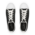 Classic Black Low-Top Sneakers — Men's Casual Canvas Shoes