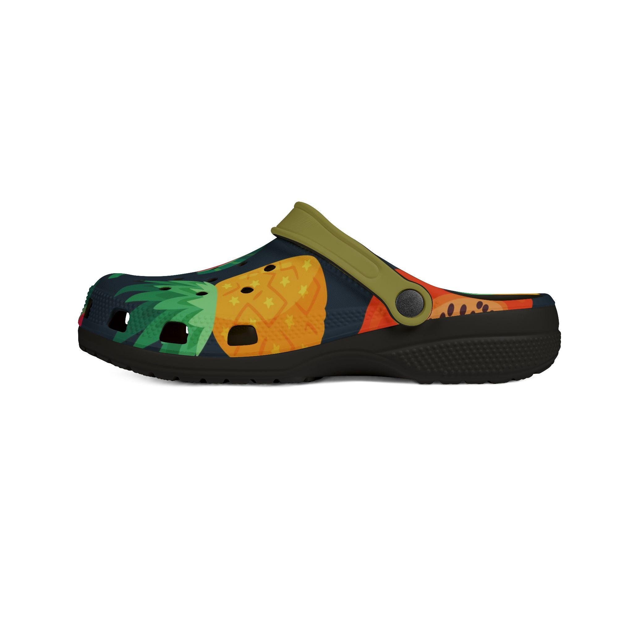 Tropical Fruit Beach Clogs — Colorful EVA Foam Slip-On Shoes