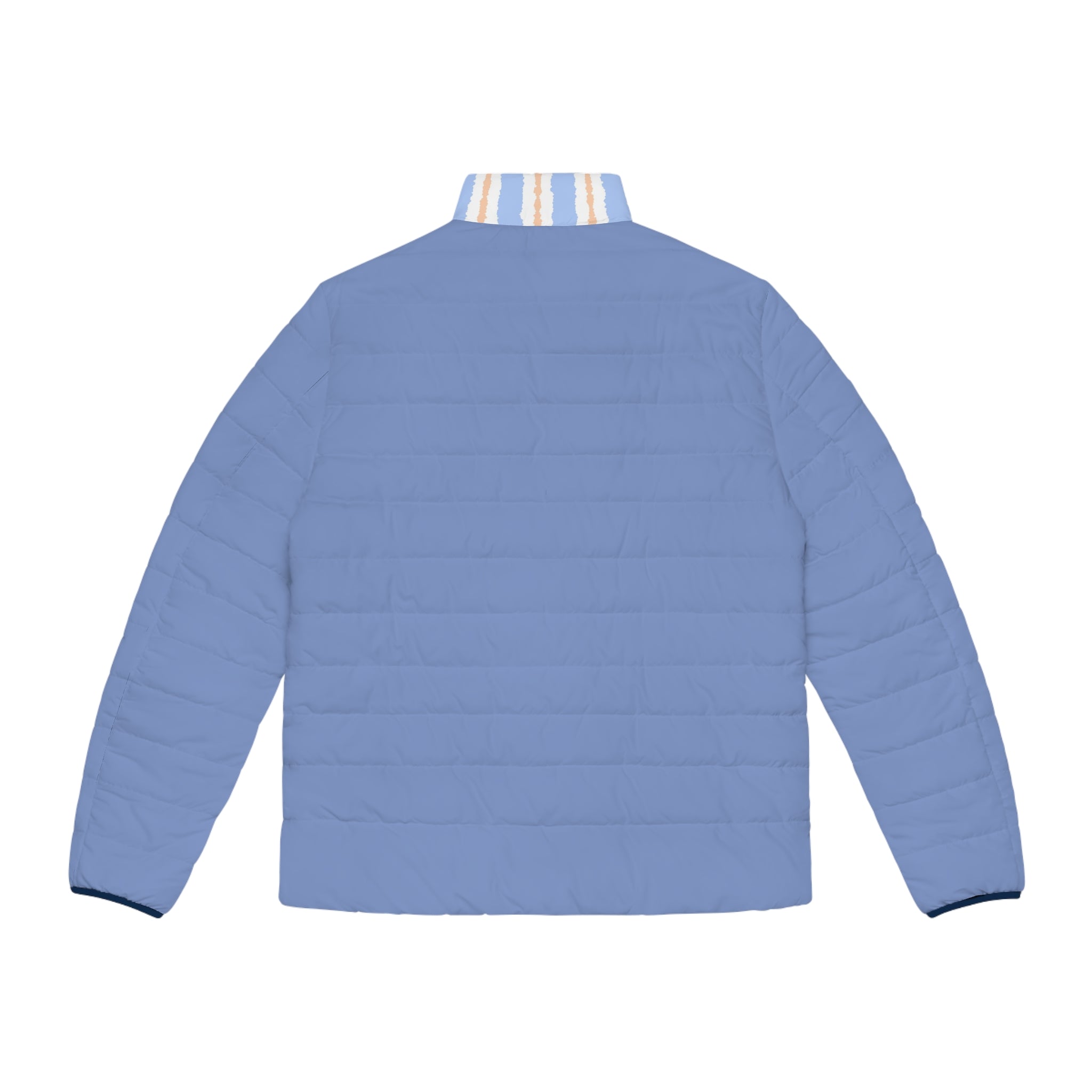 Light Blue Puffer Jacket — Men's Quilted Lightweight Coat