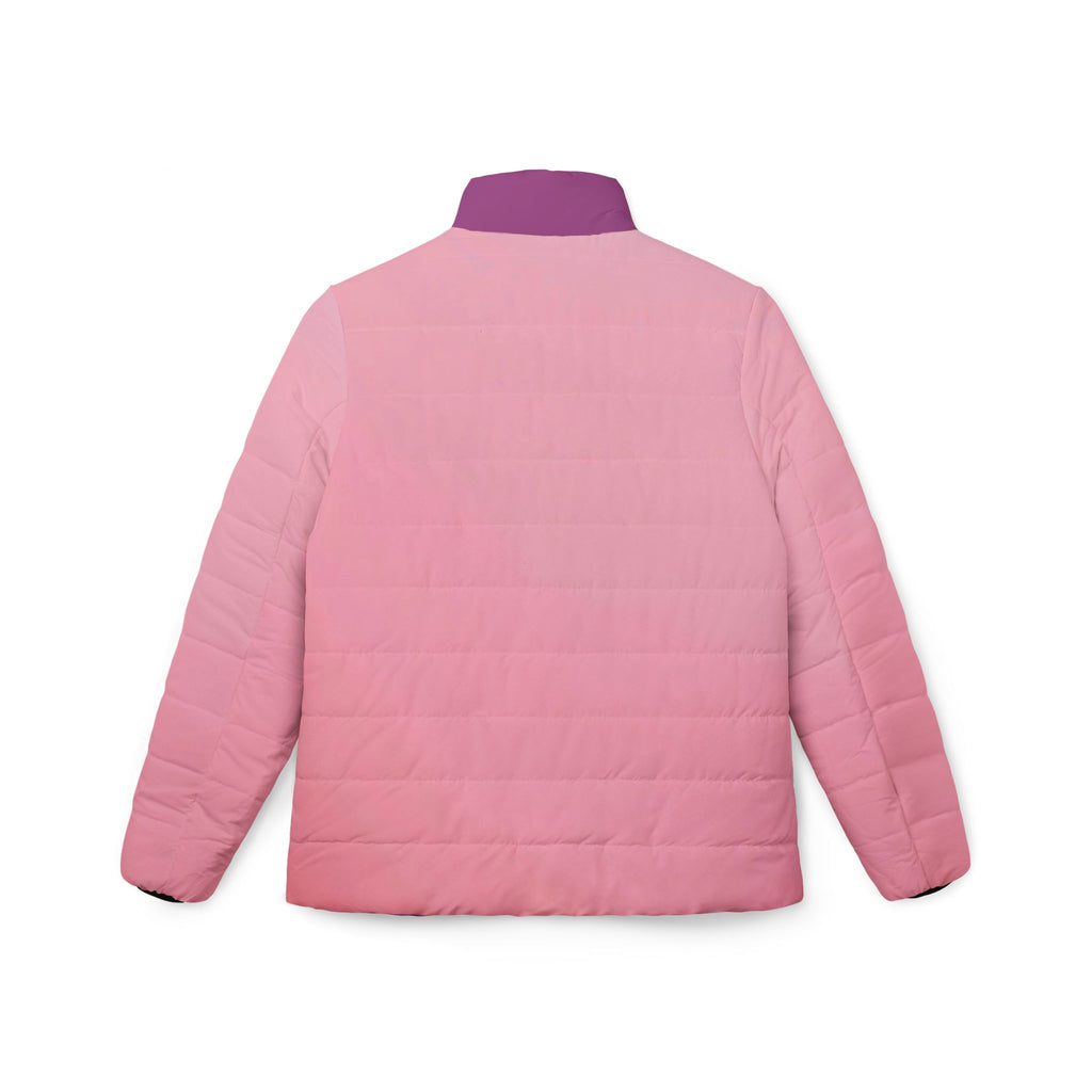 Pink Ombre Women’s Puffer Jacket – Lightweight Quilted Coat