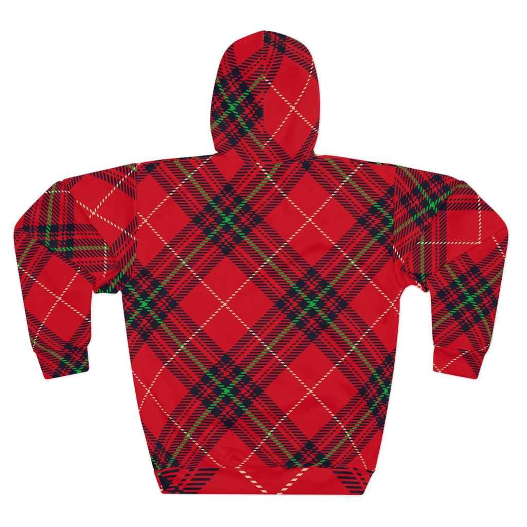 Red Tartan Plaid Hoodie | All-Over Print