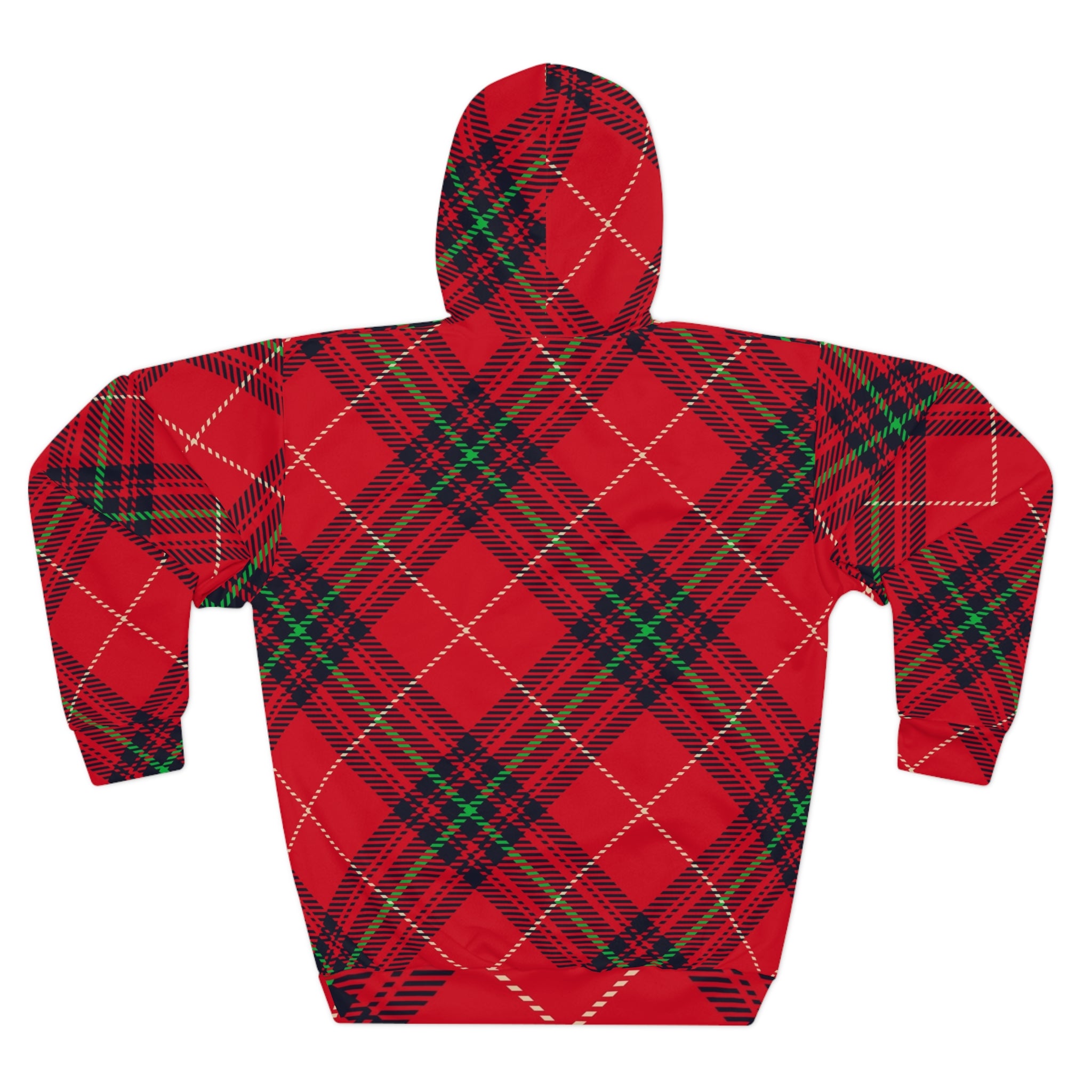 Red Tartan Plaid Hoodie | All-Over Print