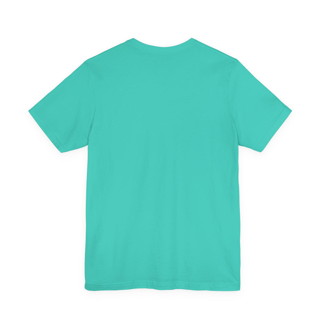Turquoise t-shirt on a white background