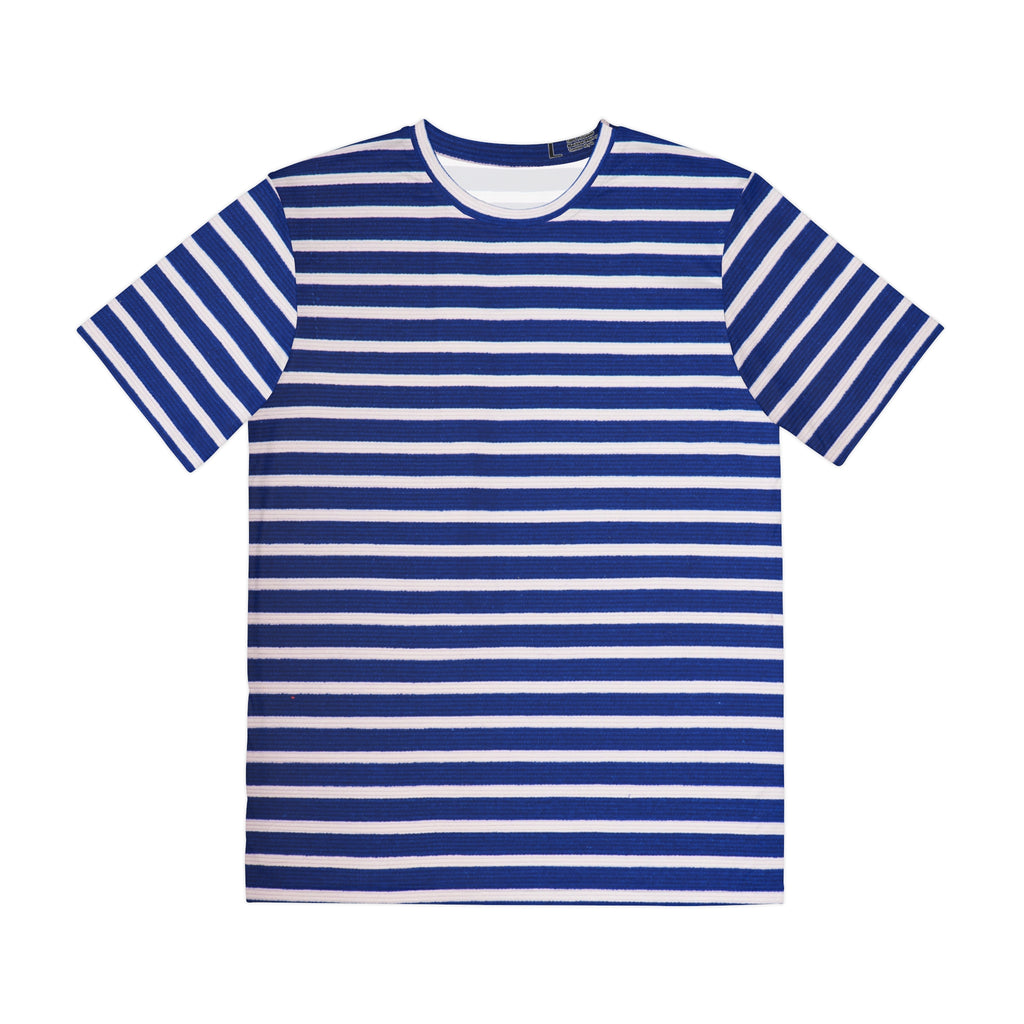 Striped Blue Crewneck Tee