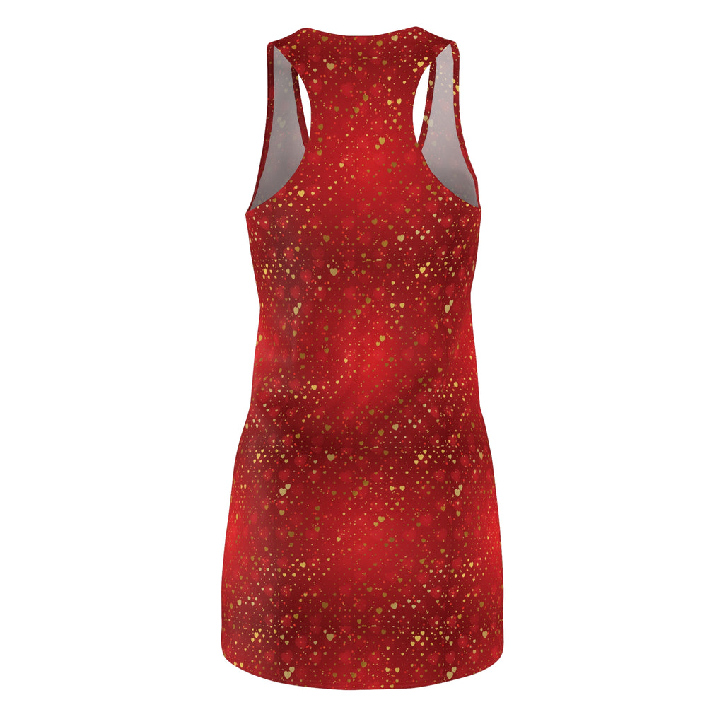 Gold Heart Pattern Dress