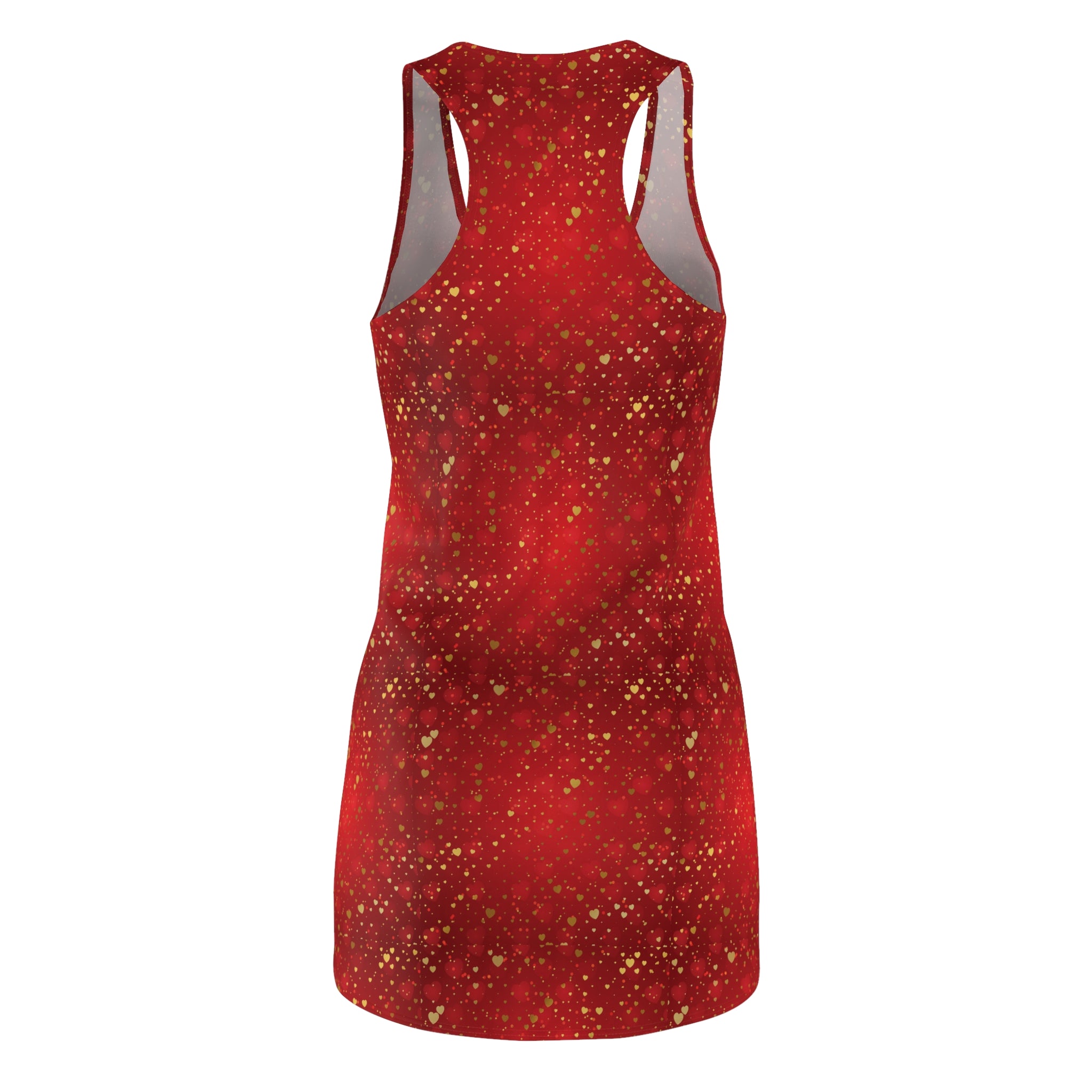 Gold Heart Pattern Dress