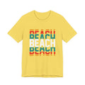 Retro Vintage Beach Tee | Beach Text Graphic T-Shirt