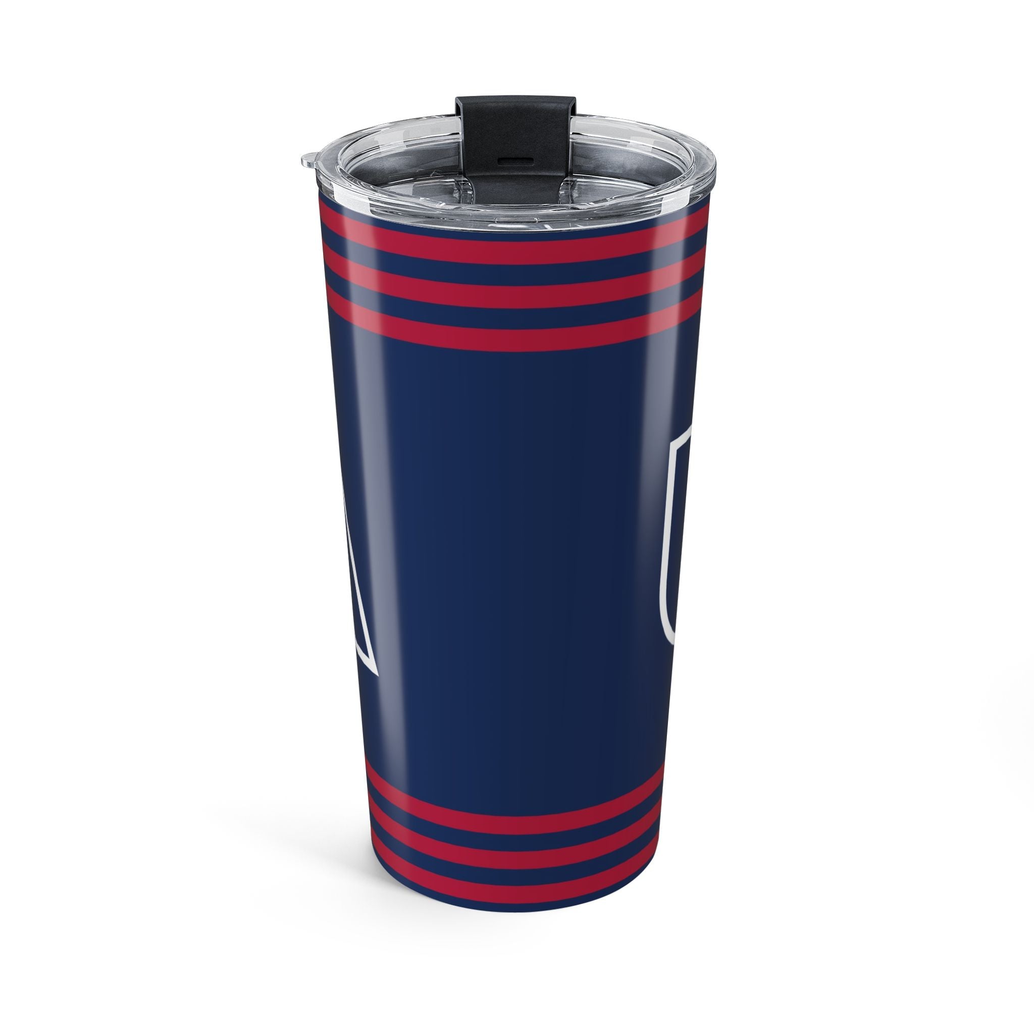 USA Stripes Tumbler 20oz | Navy Blue Red Patriotic Travel Cup