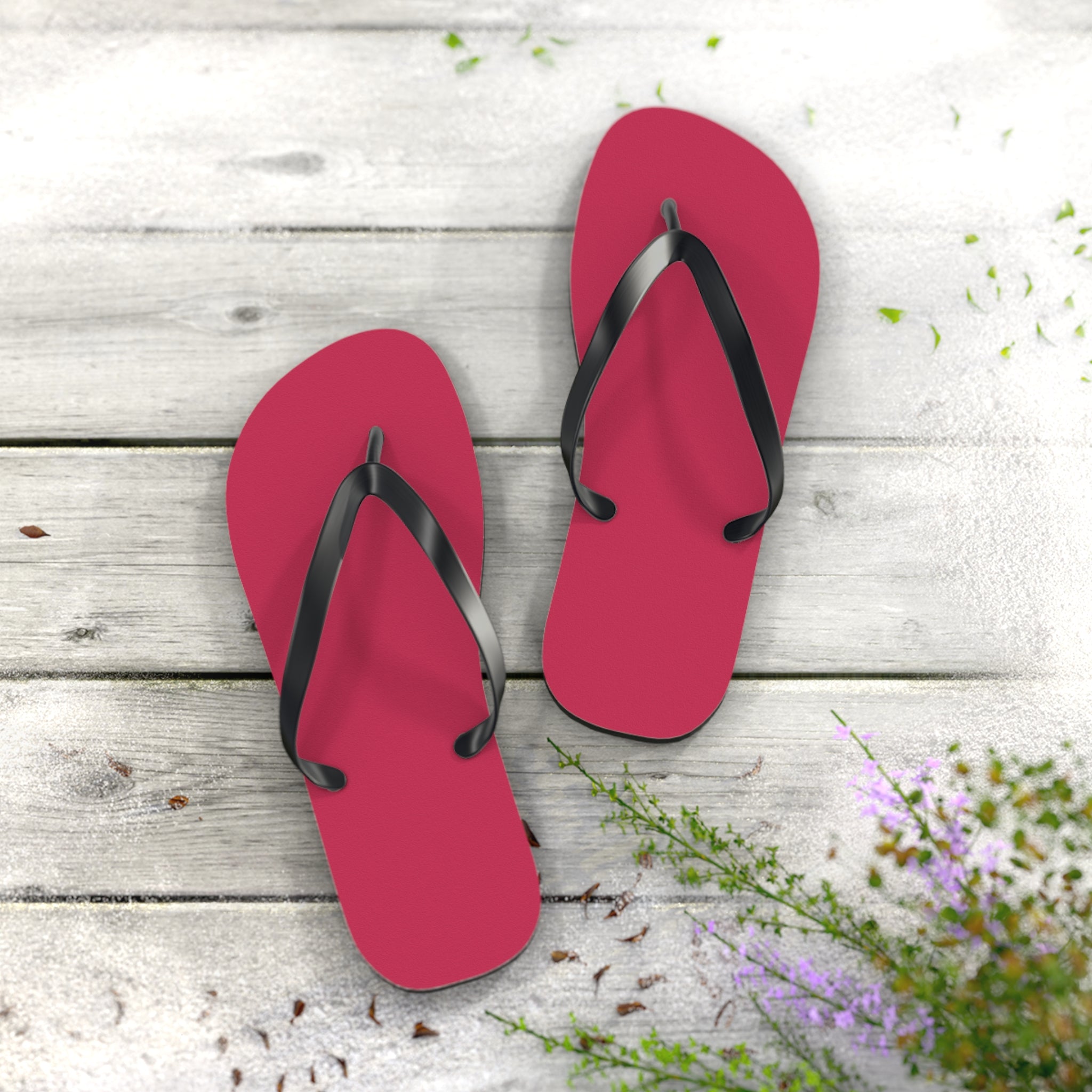 Raspberry Magenta Flip Flops – Lightweight Beach Sandals