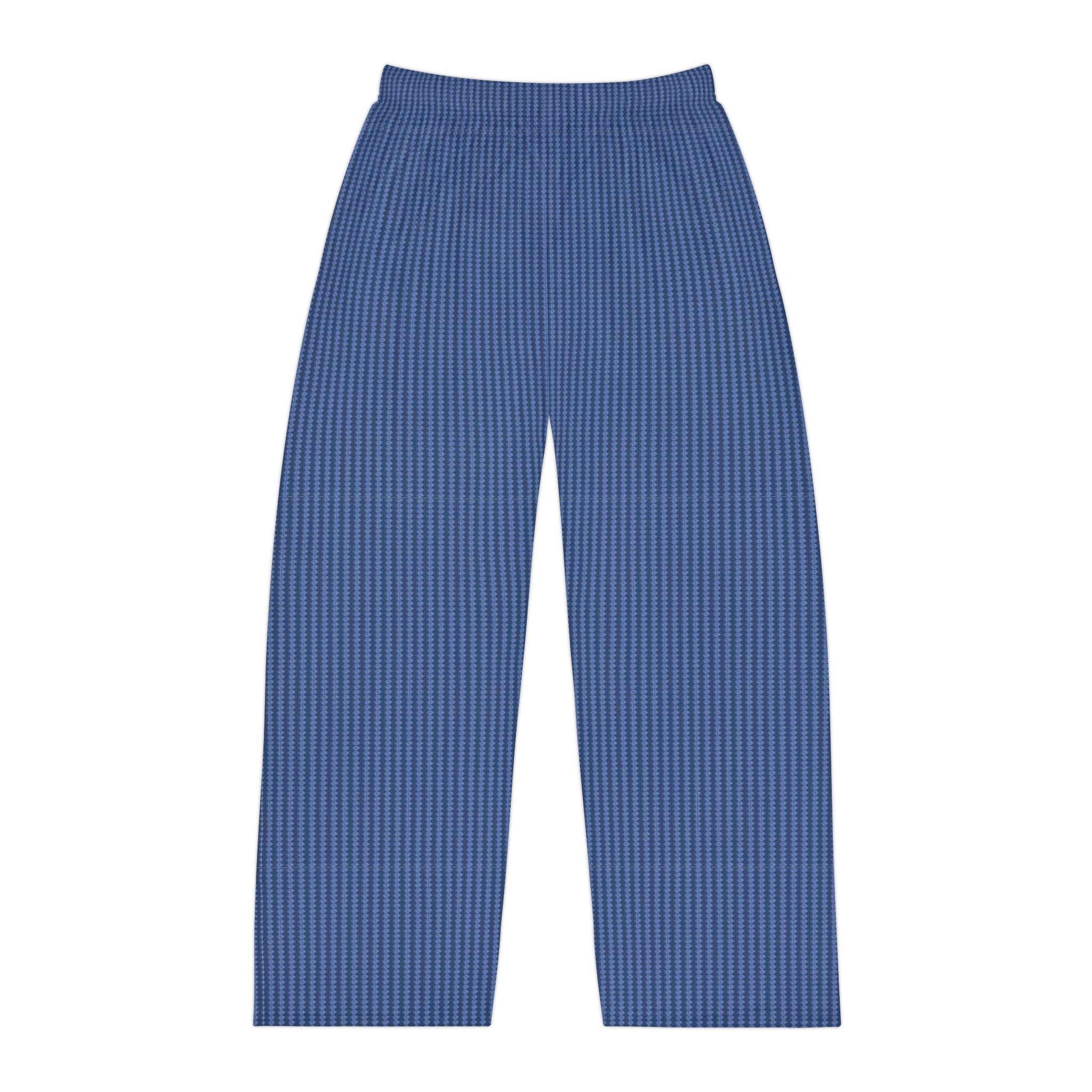 Men's Blue Pinstripe Pajama Pants - Comfortable Lounge Sleepwear