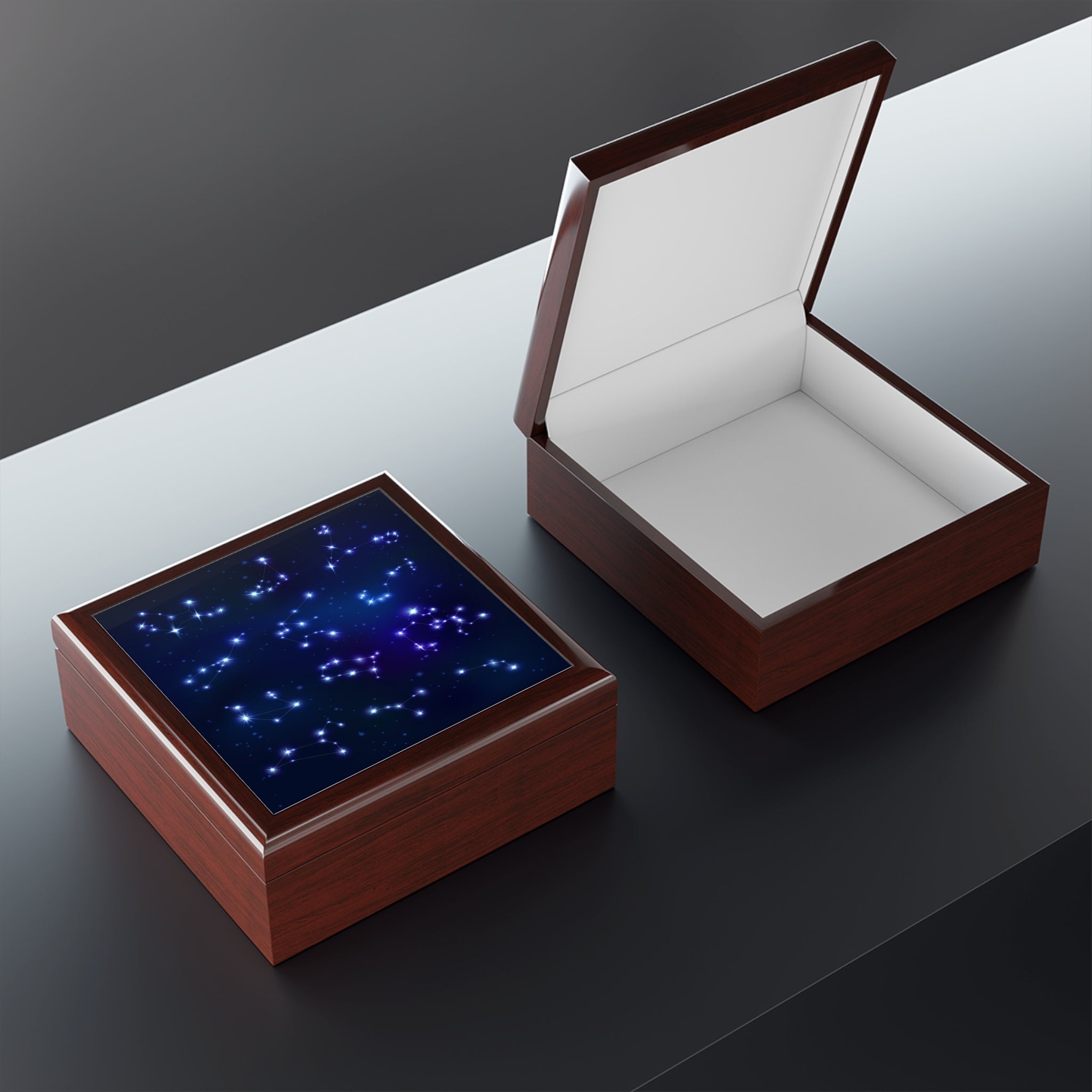 Constellation Jewelry Box – Star Map Trinket Keepsake