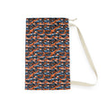 Camouflage Wave Laundry Bag — Orange & Navy Drawstring