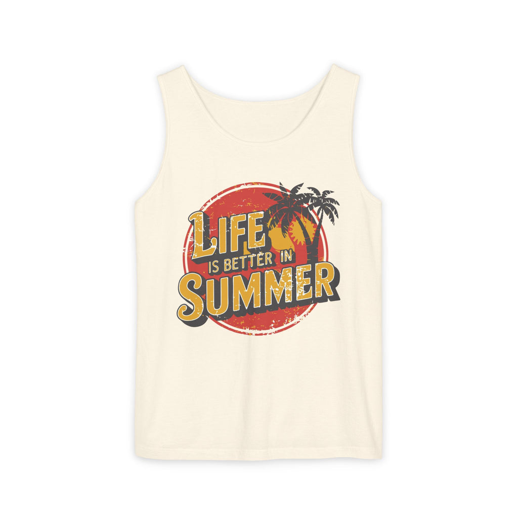 Life Is Better in Summer Tank Top | Retro Palm Sunset Tee