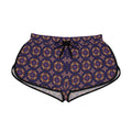 Navy Boho Tile Print Women's Relaxed Shorts